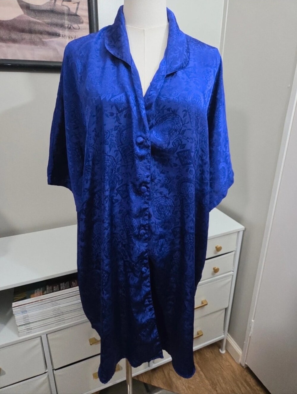 Vintage Solange Purple Nightgown/ Lounge Dress Womens Size 22/24